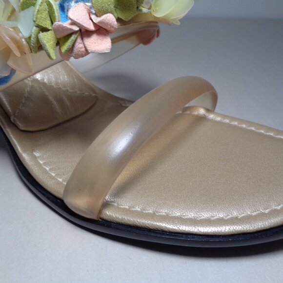 Classic Gold Heel — Italian Leather Heeled Sandals | LOU.EARL Pancaldi Size 9.5 M P3250 Gold Heeled Sandals New Women\'s Shoes